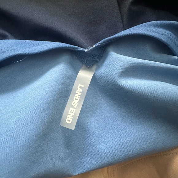 Blue ombré Lands End bathing suit. - Picture 3 of 6